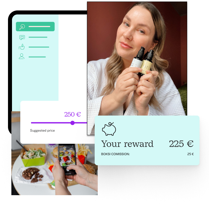 Apply to influencer campaigns at boksi