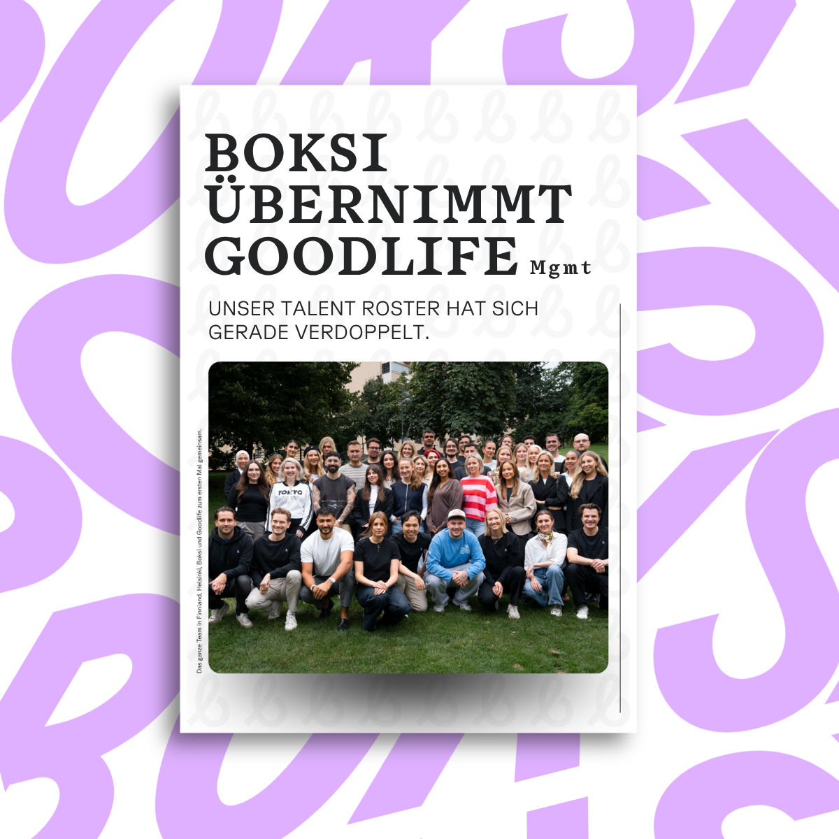 Boksi übernimmt Goodlife Management